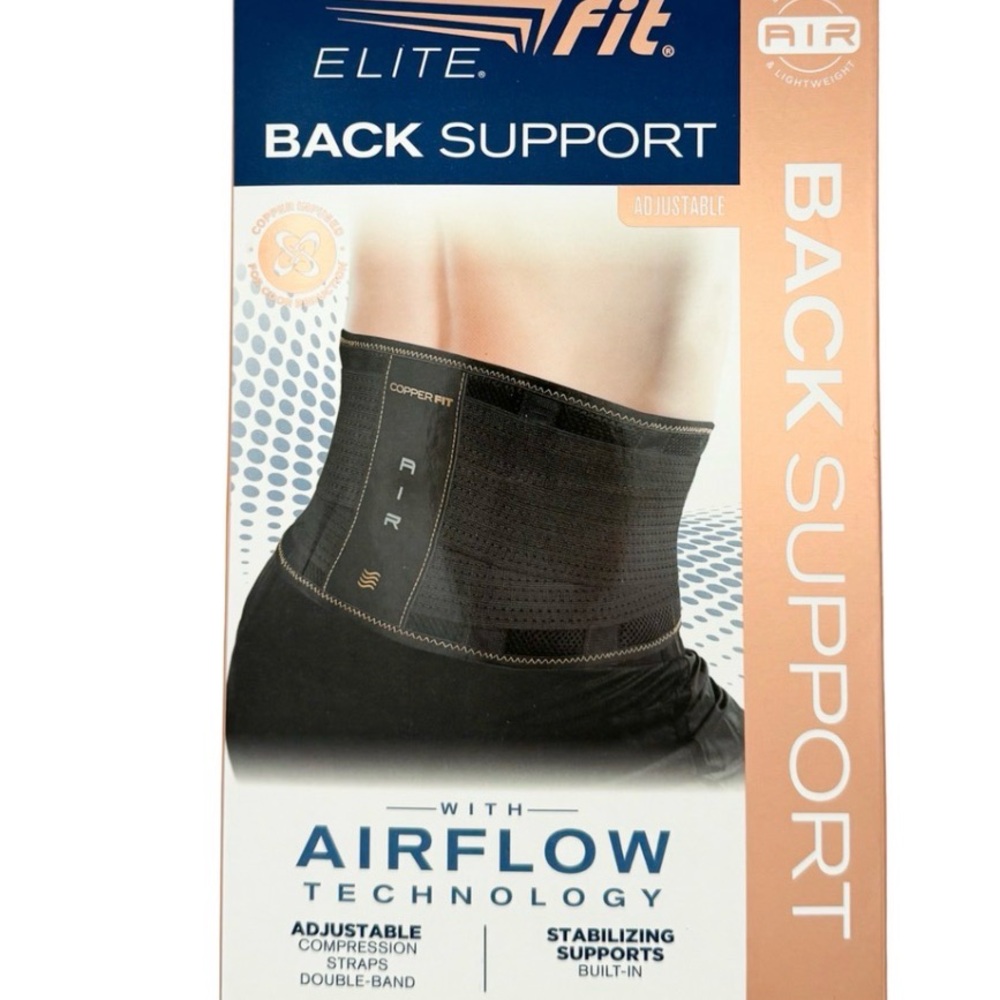 UNISEX Copper Fit Elite Back Support OS